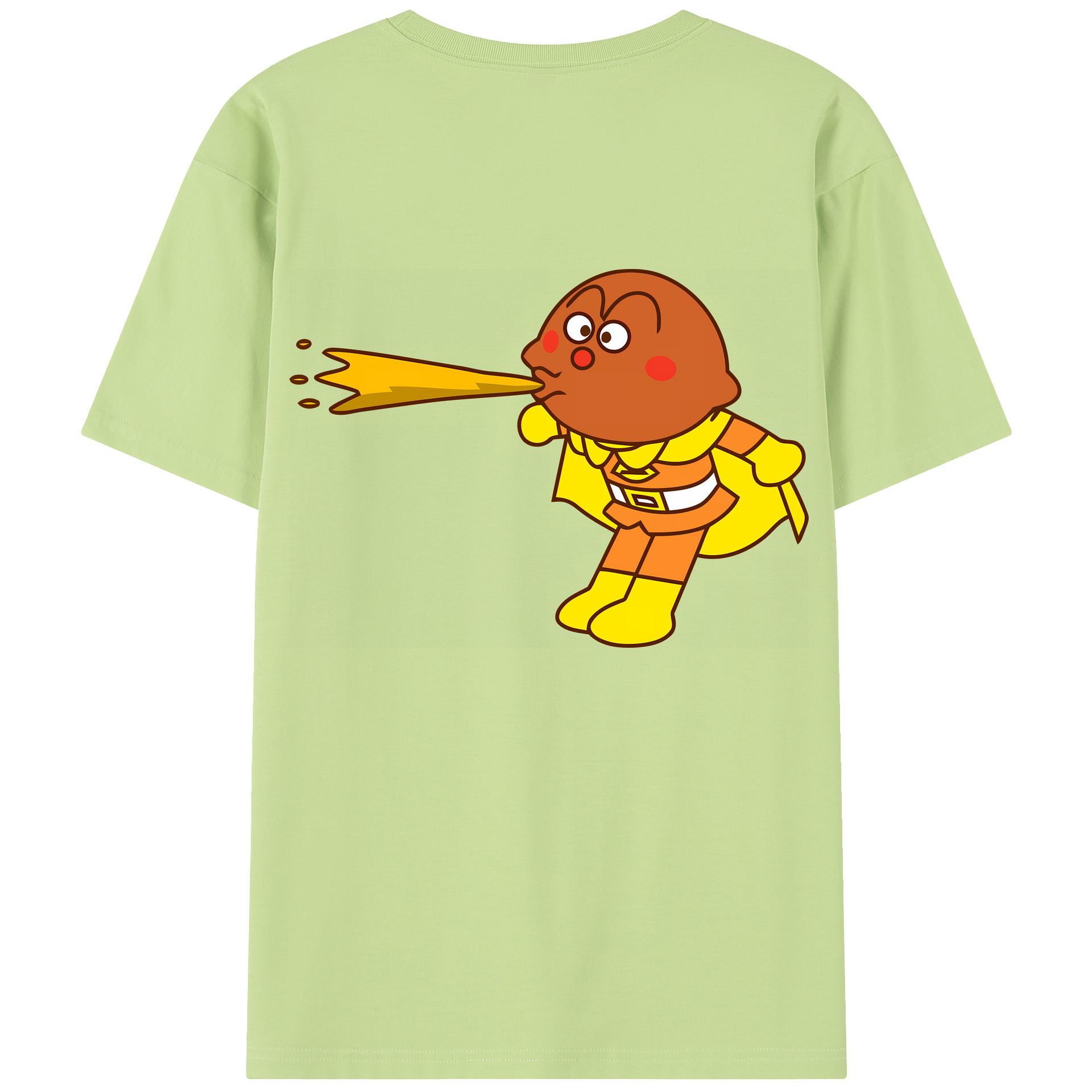 （画像用） アンパンマン Anpanman 綿100％半袖Tシャツ（背面プリント）